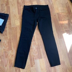 J Brand jet black skinny jeans